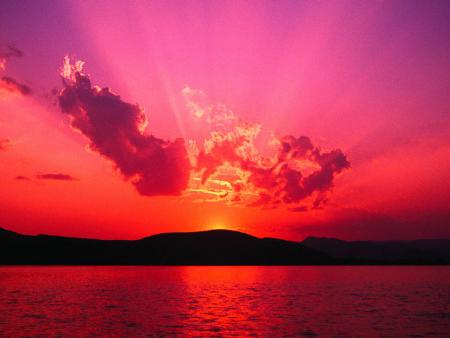 quelle belle tofe n'est ce pas mes amie c'est le coucher du soleil